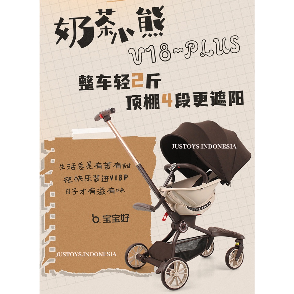 STROLLER BAYI BAOBAOHAO V8 V18 PLUS KERETA DORONG BAYI STROLLER ANAK MURAH STOLLER BAYI MAGIC TRIKE 