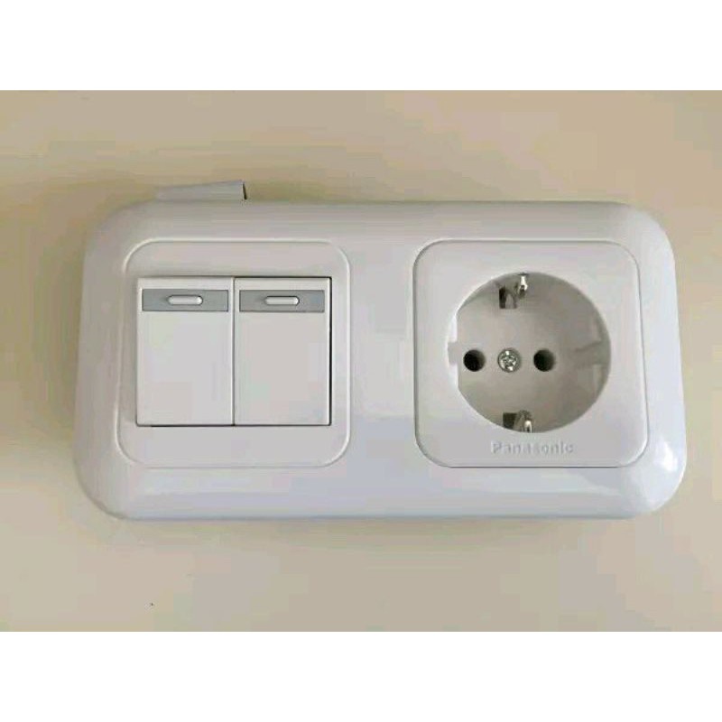 Panasonic Stop Kontak / Stop Kontak Saklar WEJP 11212-7 White