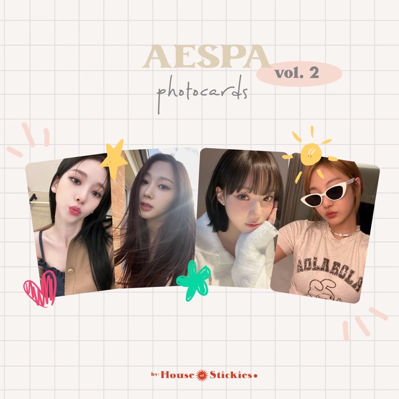 AESPA Unofficial Photocard Gf Selca Vol 2 (Fanmade)