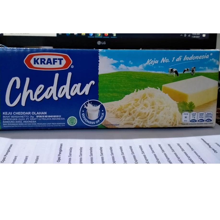 

❊ Keju Cheddar Kraft 2kg ✻