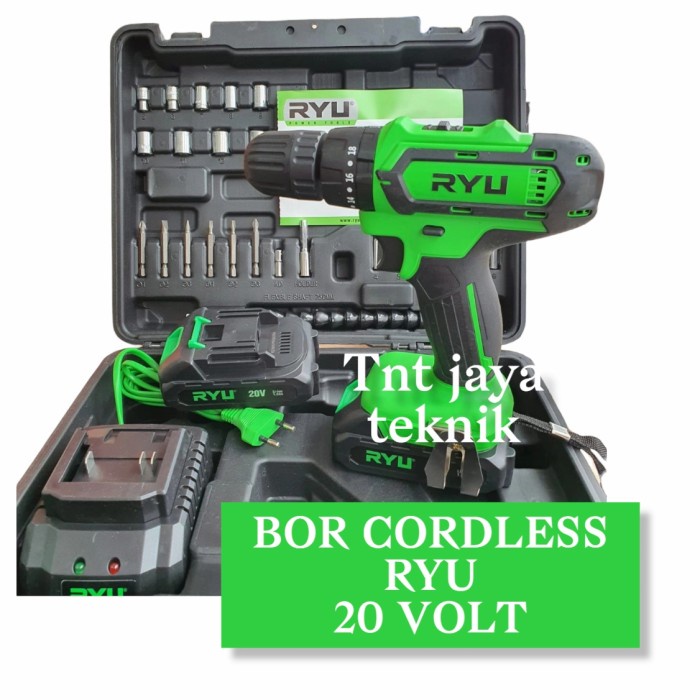 Cordless Impact Drill Ryu Rci 20V / Mesin Bor Baterai Ryu Rci20V