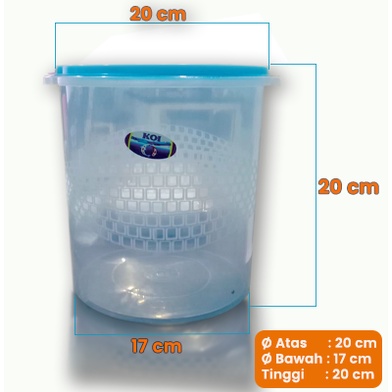 Koi Official - Toples Bening | Toples Mawar Anti Pecah Ukuran 5 Liter Harga grosir