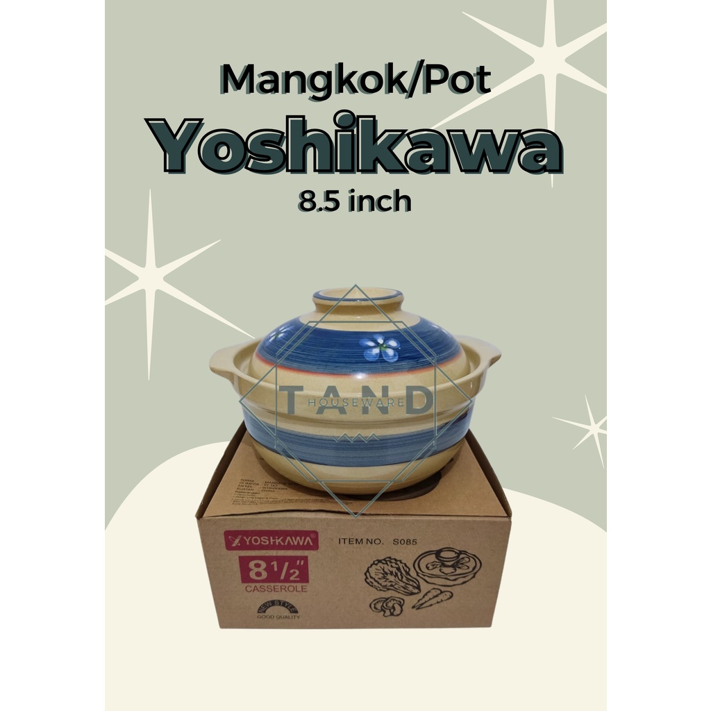 Mangkok Pot Sapo Tahu Casserole Dalam Bahan Keramik YOSHIKAWA