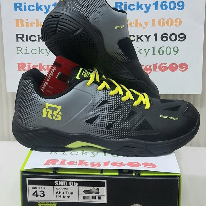 {MentariStore} SEPATU BADMINTON RS SND 05 - XTRA CUSHION - ERGONOMIC - ORIGINAL RS - 39 Diskon