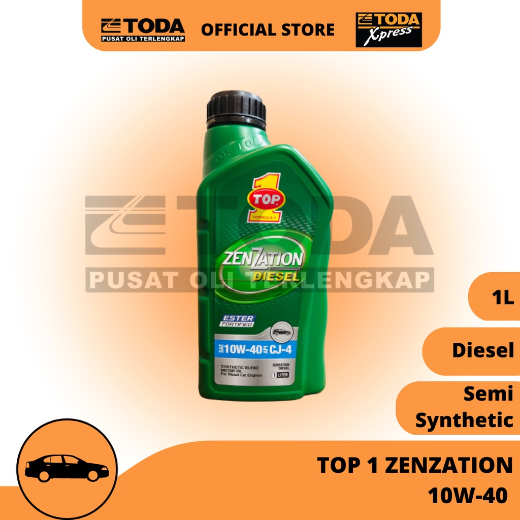 Oli Mobil TOP 1 Zenzation Diesel 10W-40 API CJ-4 1L Original