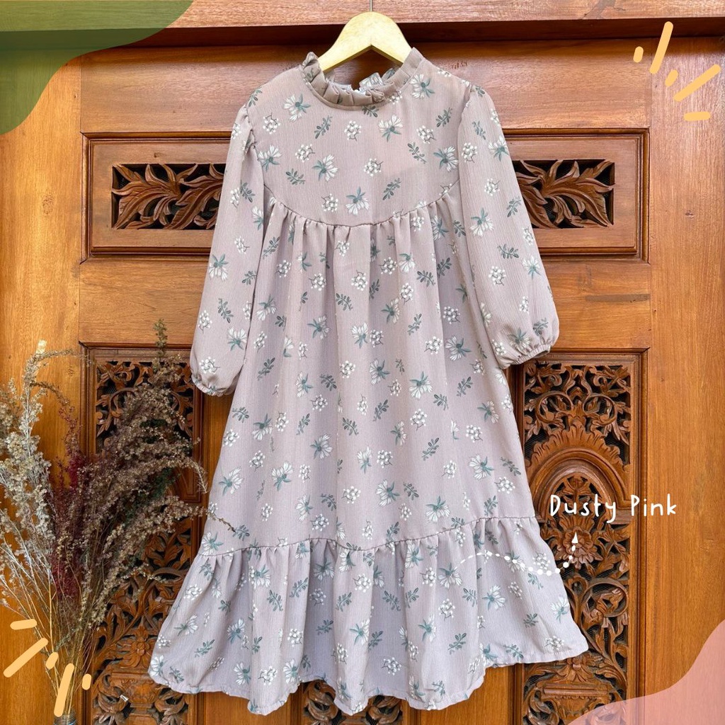 Gamis Anak / Gamis Anak Perempuan Freya 1-5 Tahun Laurakidshop