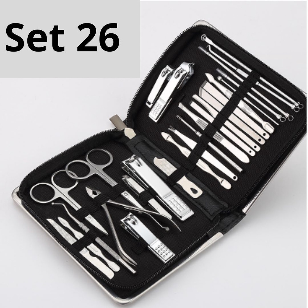 Manicure Fullset 26 in 1 Alat Perawatan Kuku Set 26in 1