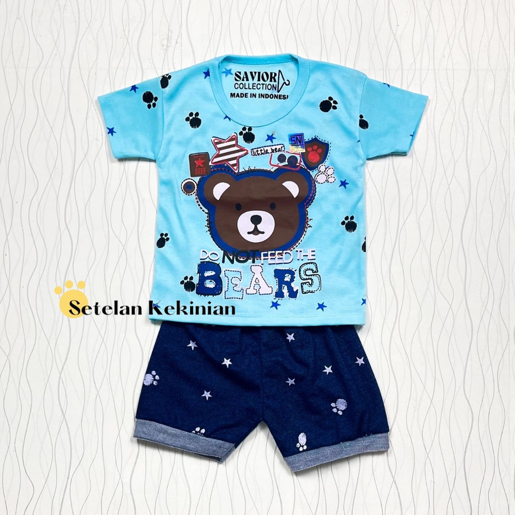 [SK] Setelan Anak Laki Laki 3bln-12bln Set Baby Boy Murah Kekinian Trendy Bayi Cowok Baby Boy Kasual