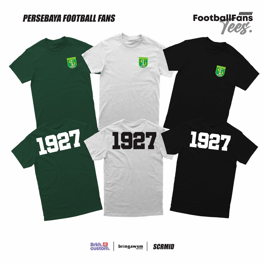 KAOS CASUAL SUPORTER PERSEBAYA SIMPLE BRKHCUSTOM LOKALPRIDE