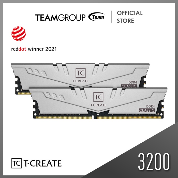 Team T-CREATE SILVER DDR4 2x8gb 3200mhz