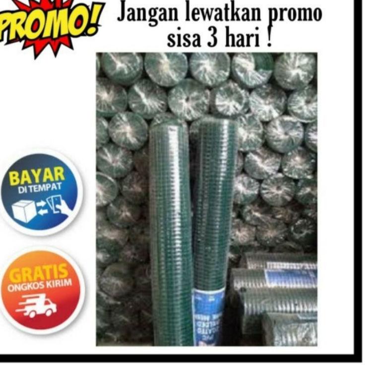 Grosiran Murah Kawat loket pvc 1/2 inch kawat ram pvc ayakan kandang burung 1/2" x 10 meter kawat hi