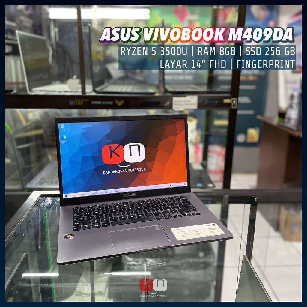 ASUS M409DA RYZEN 5 3500U RAM8/SSD256 Radeon vega 8 2gb 14inci FHD