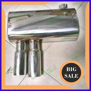 Knalpot Racing Mobil BMW E60 E90 Double Tip Stainless 1M4R23 suku cadang