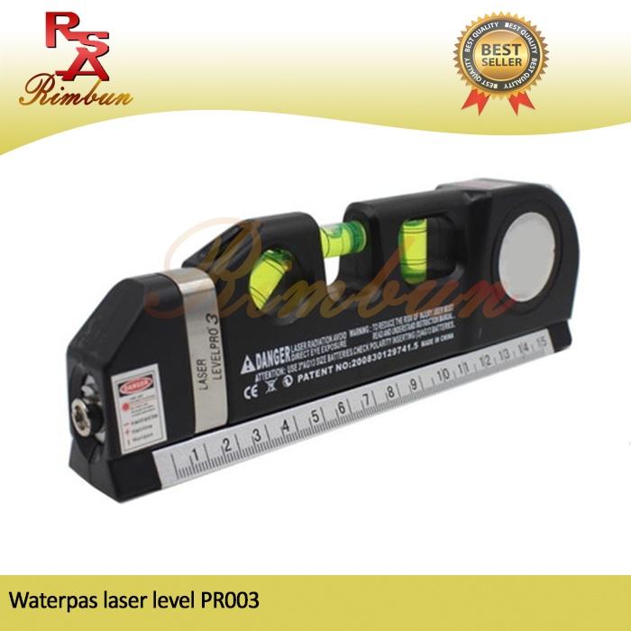 waterpass laser meteran level fixit 4 in 1 penggaris
