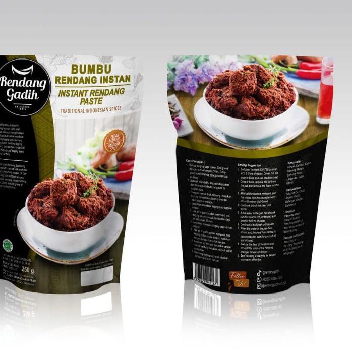 

✽ Bumbu Rendang instan rendang daging gadih siap saji ➱