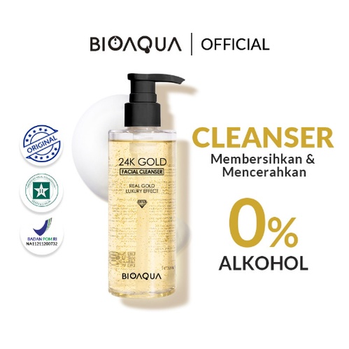 Bioaqua 24K Gold Facial Cleanser Pembersih Wajah - 200ml