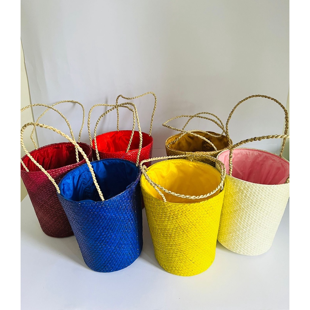 Mudaberanyam Tas Parcel idul fitri/Anyaman Pandan/ Tas Hantaran/ tas Souvenir Unik/ tas hampers idul