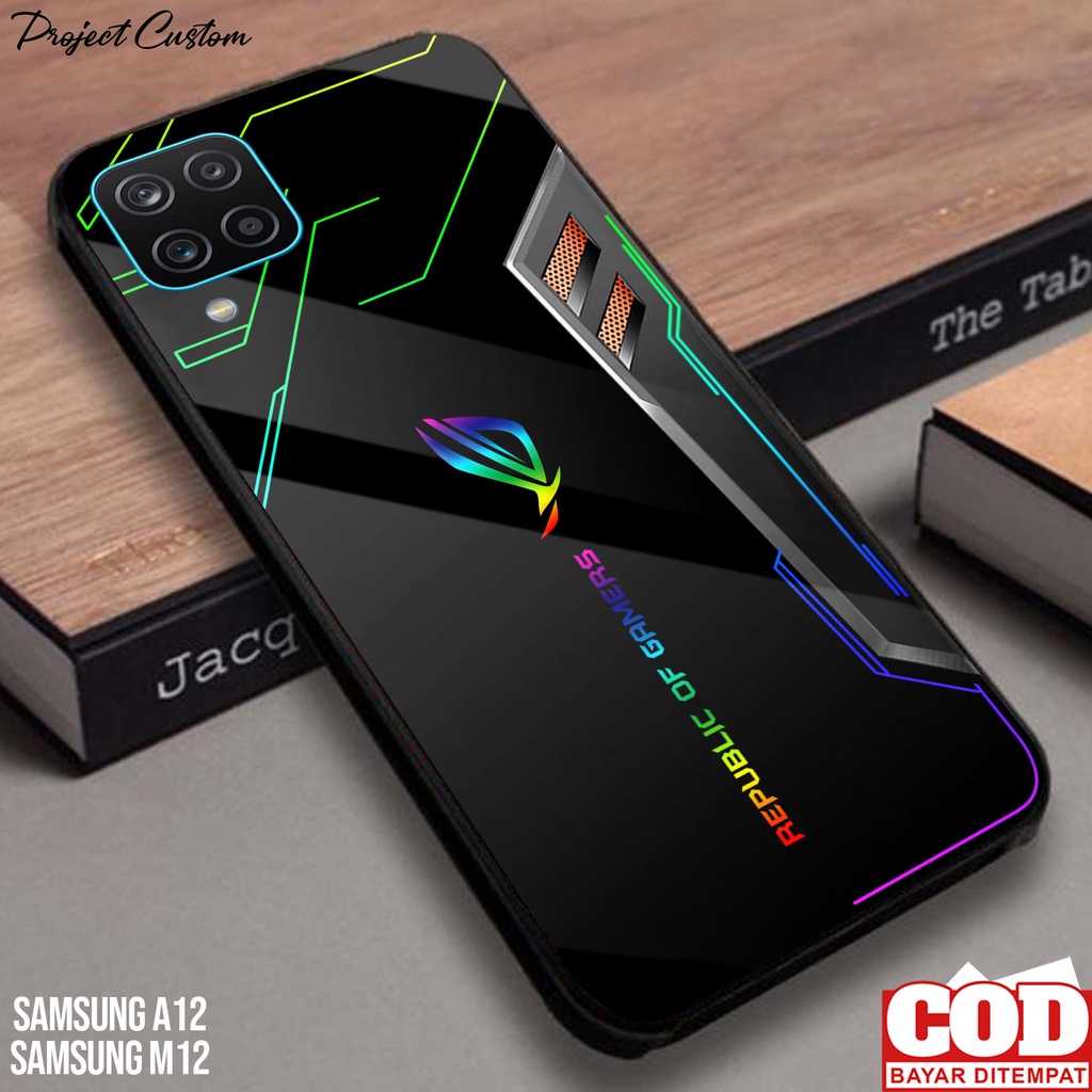Case Samsung A12 / Samsung M12 - Casing Hp Samsung A12 / Samsung M12 Terbaru [ R0G-05 ] Softcase Gla
