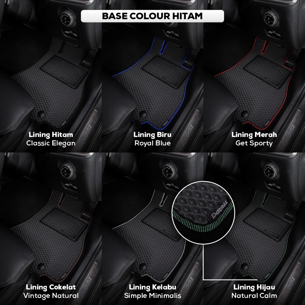 Karpet Mobil Eva Premium Nissan Grand Livina (2010-2013) Trapo Indonesia Fullset