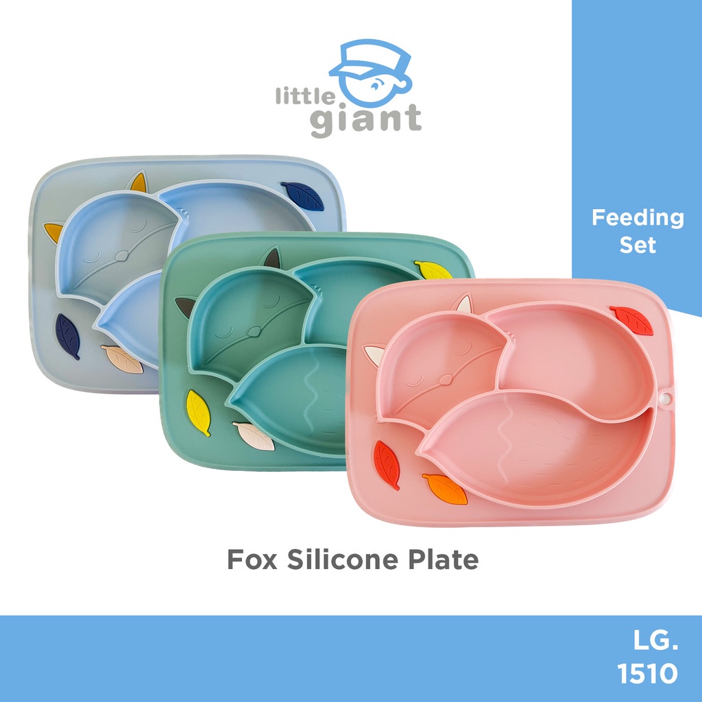 Little Giant Fox Silicone Plate Piring Makan Anak Silikon LG.1510