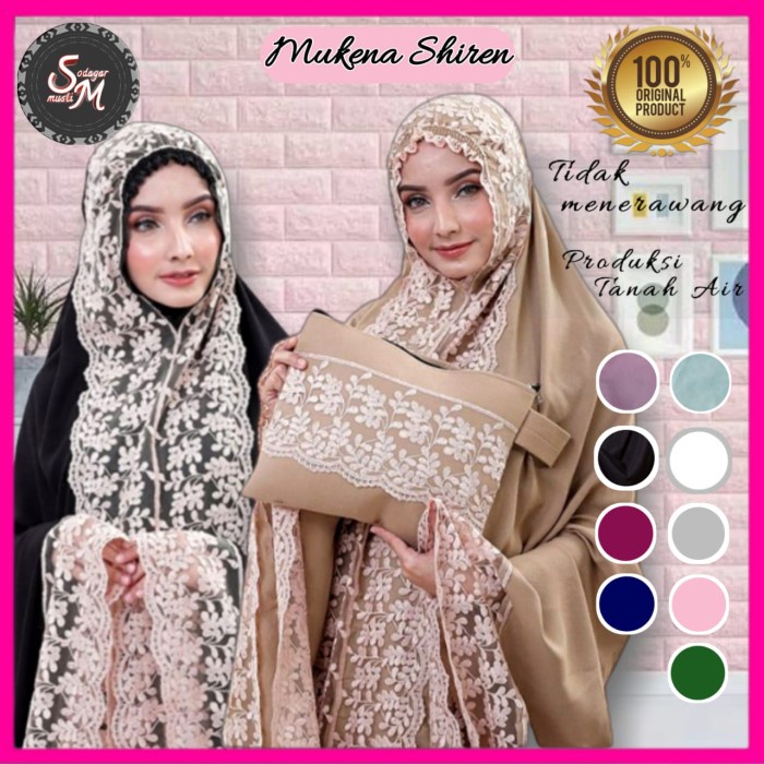 Mukena Dewasa Mukenah Shireen Renda Mewah Micro Jumbo