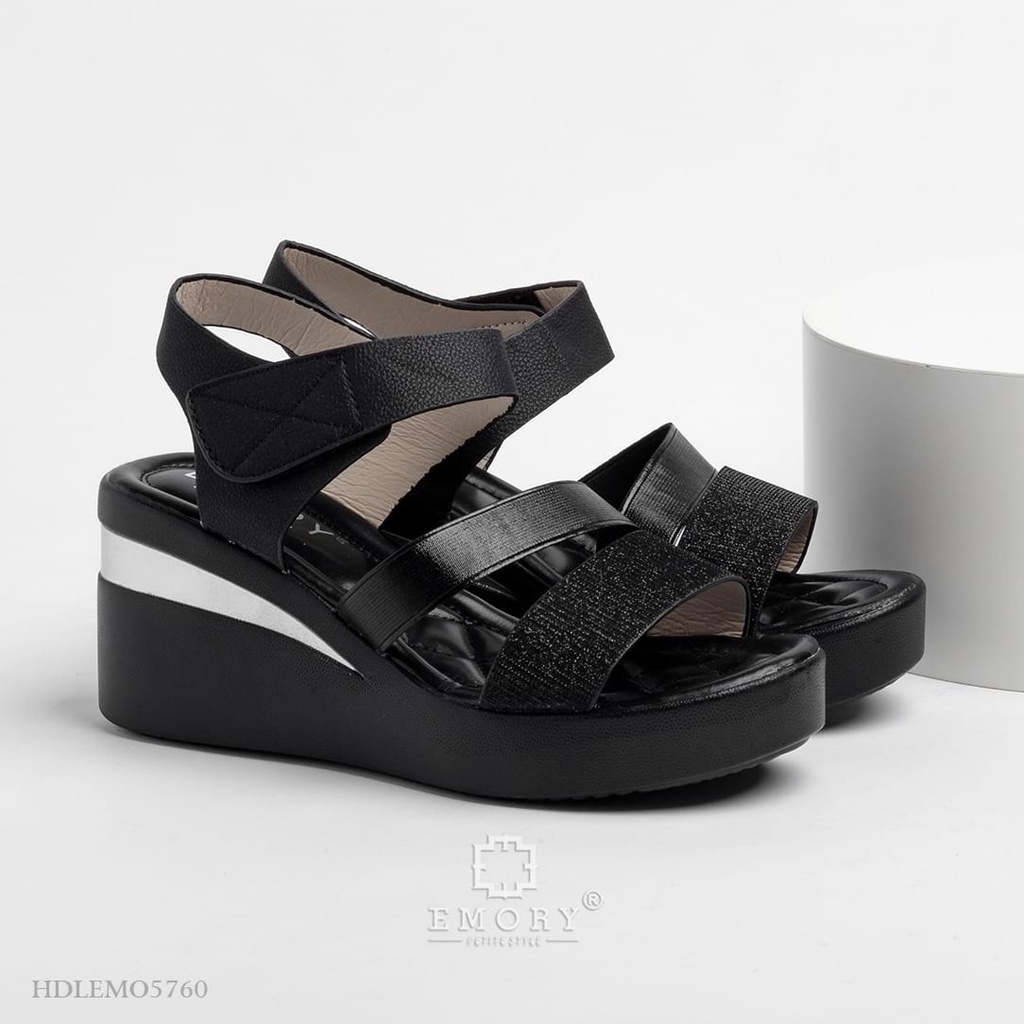 10.10 SALE - SB EMORY Tarsya Sandal Wedges Wanita HDLEMO5760