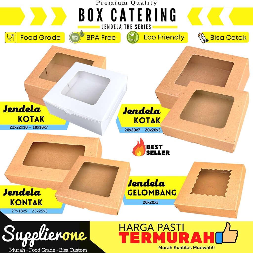 Box Catering Jendela / Dus Catering / Box Catering / Box Souvenir / Box Bolu / Dus Pizza / Dus Kue /