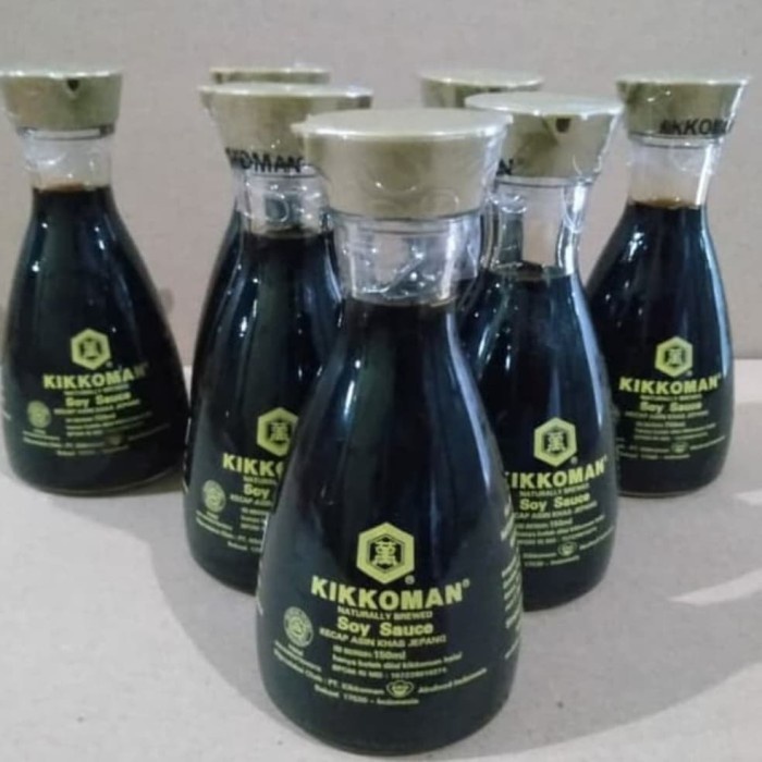 

Kikkoman Soy Sauce 150Ml Shoyu- Kecap Asin Jepang Sushi Salmon Sashimi 077