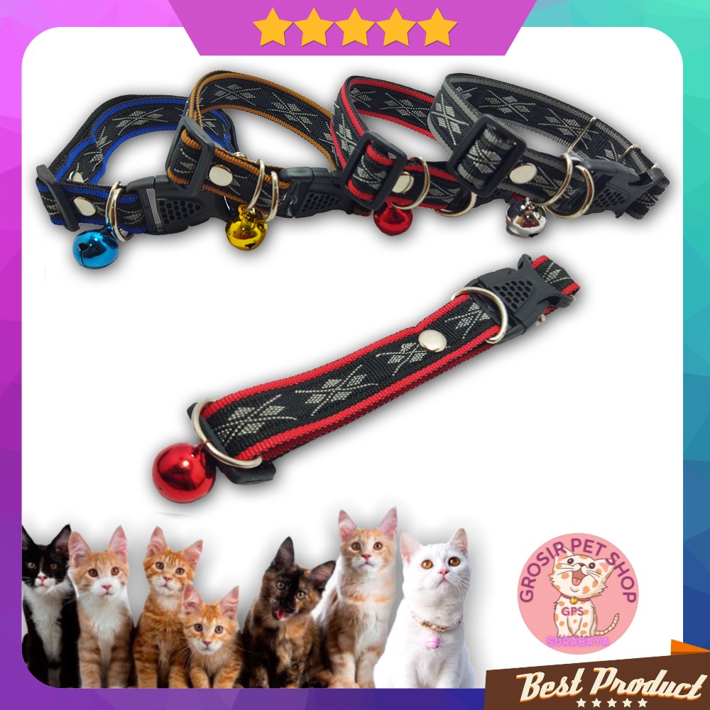 Kalung anjing besar premium aneka motif liontin 24 mm ecer grosir aksesoris hewan peliharaan