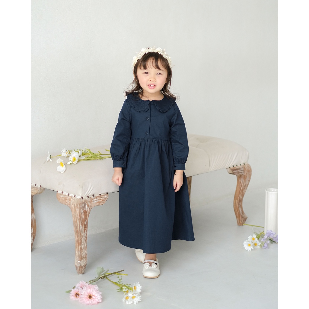 ODELE MAXI DRESS | Dress Anak Perempuan | Dress Anak Lengan Panjang | Gamis Anak | Baju Muslim Anak | Gaun Pesta Anak | Gamis Katun Anak