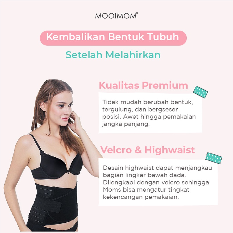 Mooimom - Adjustable Elastic Recovery Corset / Korset Pelangsing Pasca Melahirkan