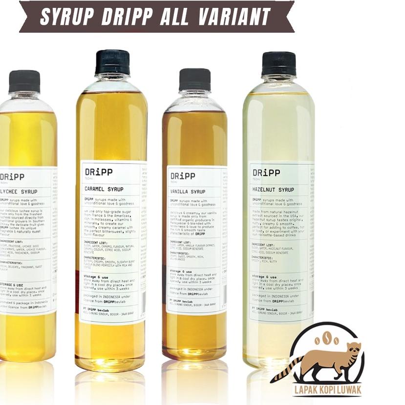 

☝ Dripp Syrup All Variant - Sirup Dripp Pandan, Caramel, Hazelnut, Vanilla, Lychee, Palm Sugar ☇