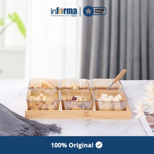 Terlaris Informa - Appetite Set 7 Pcs Evie Wadah Saji Dengan Nampan