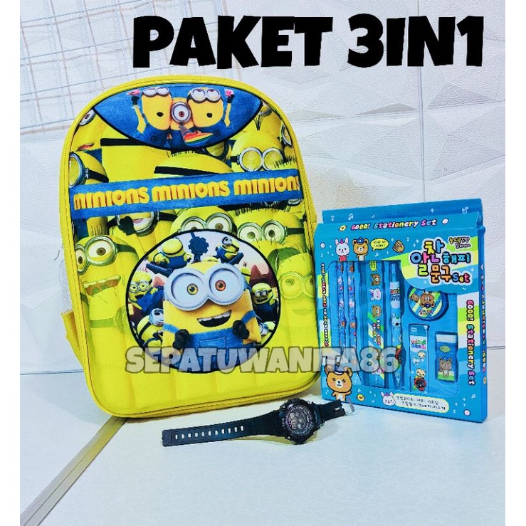 TAS ANAK LAKI LAKI PEREMPUAN TAS SEKOLAH ANAK TAS MINIONS TAS ANAK TK SD