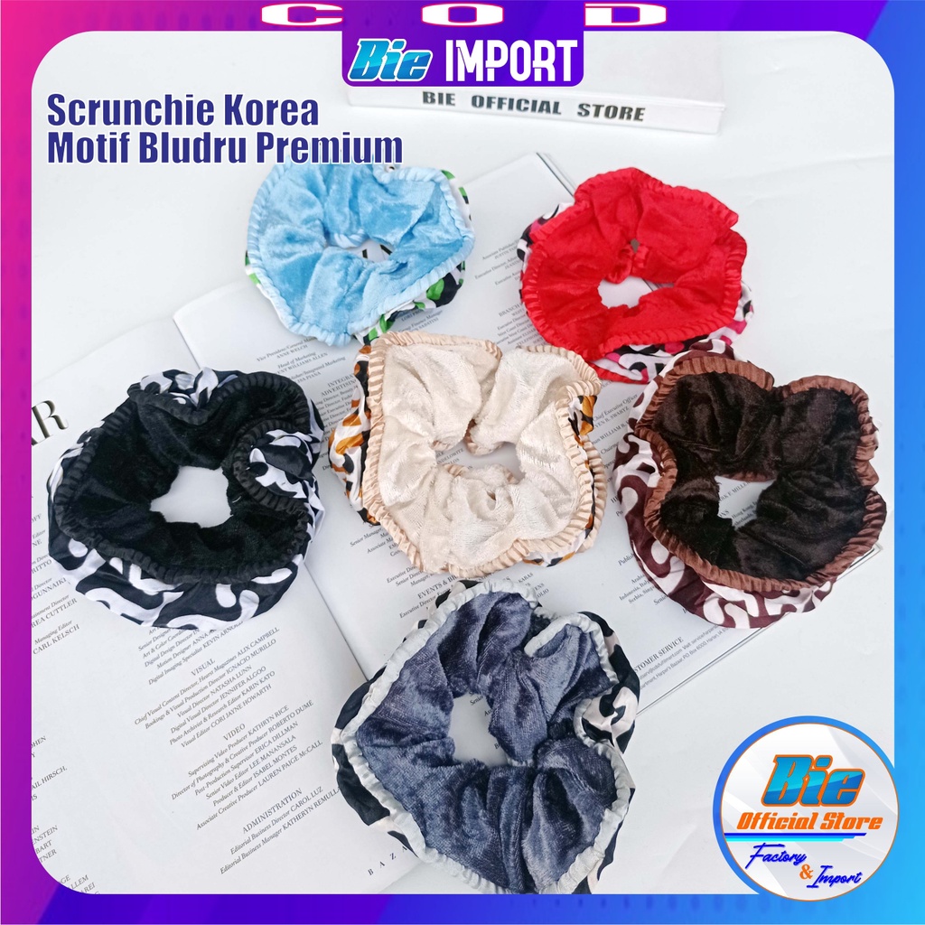 Scranchie Korea Unik Premium Impor / Ikat Rambut Cepol Hijab Best Seller