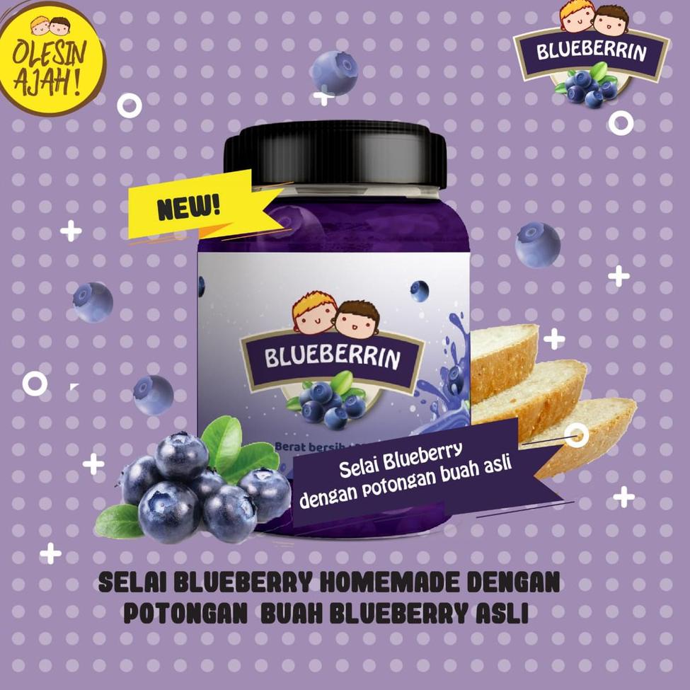 

Fasion sale Selai Blueberrin 200Gr - OlesinAjah - Homemade Lebih Hemat