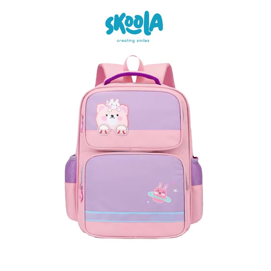 Skoola Tas Sekolah Anak Perempuan SD Ransel Bear - Shiro