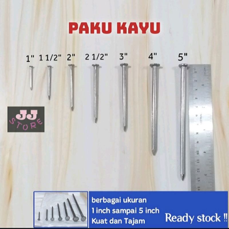1 KG PAKU KAYU / PAKU BANGUNAN / PAKU TRIPLEK