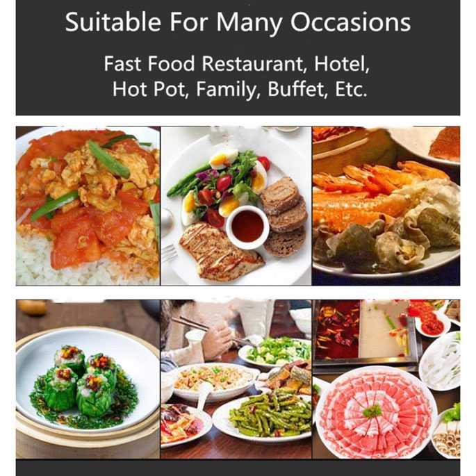 Piring Plastik Melamine Dish Plate 11 Inch - DS-028-11 - White