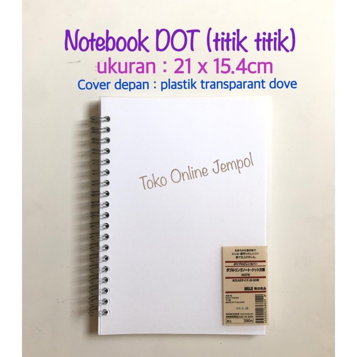 

Terlaris Notebook Dot Titik Muji 68029 Buku Catatan Note 21X15.4Cm Atk0835Mj