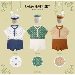 RAYA COLLECTION BHPN RAMA BABY SET / RAMA SET / BAJU KOKO ANAK LAKI LAKI