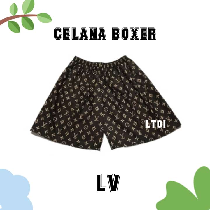 celana pendek boxer santai dewasa pria wanita/celana kolor pendek muat bb sampai 75kg