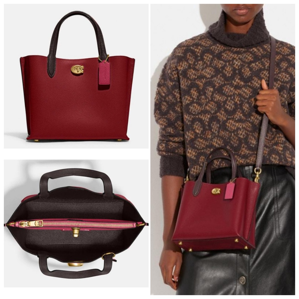 Tas Co C8561 Willow Tote 24 Colorblock Cherry sz 24x19x11cm