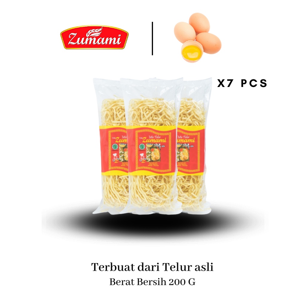 

MIE TELUR ZUMAMI ISI 7 PCS / MIE TELUR / MIE TELOR / MIE KERING / MIE GEPENG / MIE GORENG / MIE REBUS / MIE GODOG / MIE SELERA KELUARGA / MIE KENYAL / TIDAK LEMBEK / ASLI PAKAI TELUR / MIE SOLO / MIE SURABAYA
