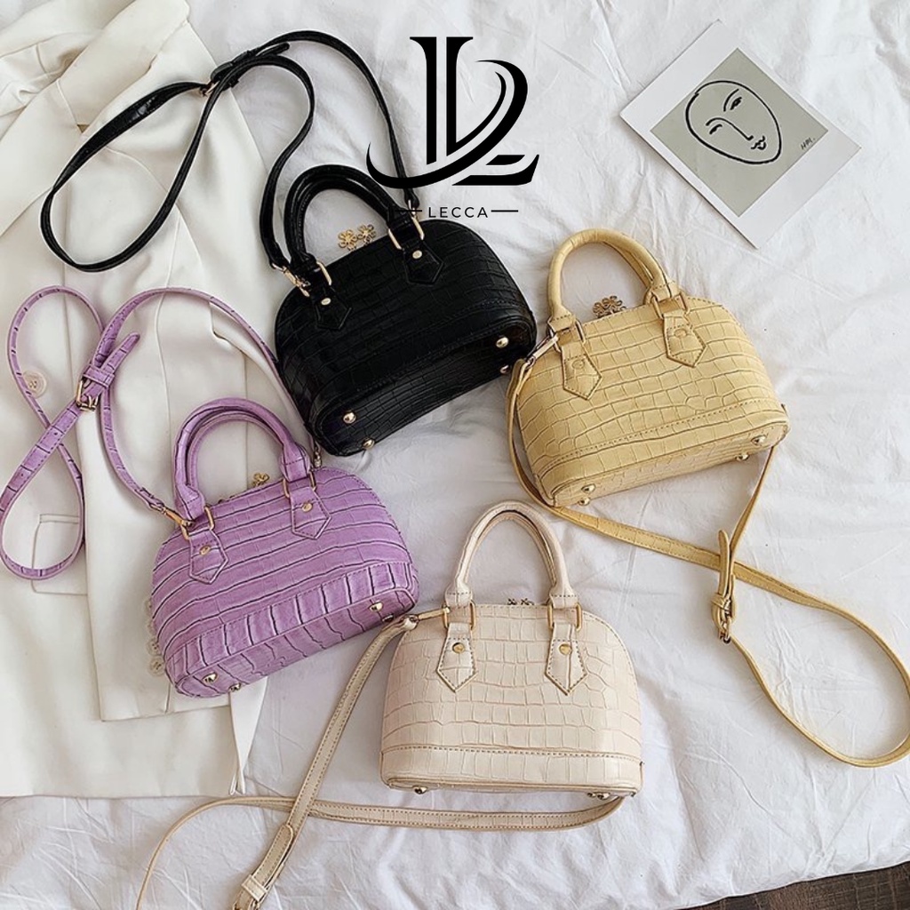 TAS SELEMPANG WANITA ALMA CROCO PREMIUM KEKINIAN