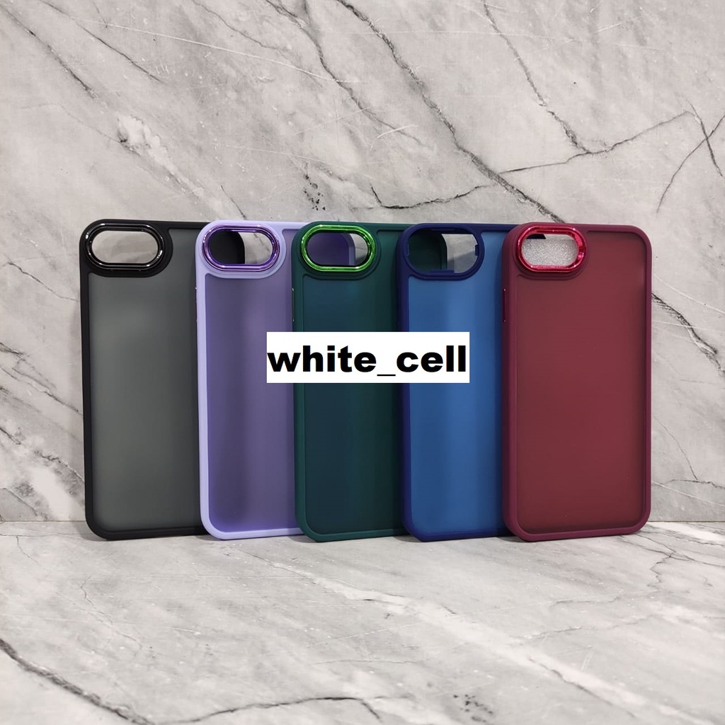 CASE DOVE HYBRID CHROME SOFT CASE FOR IP 6 IP 7 IP 8 IP 7 PLUS IP 8 PLUS WHITE_CELL