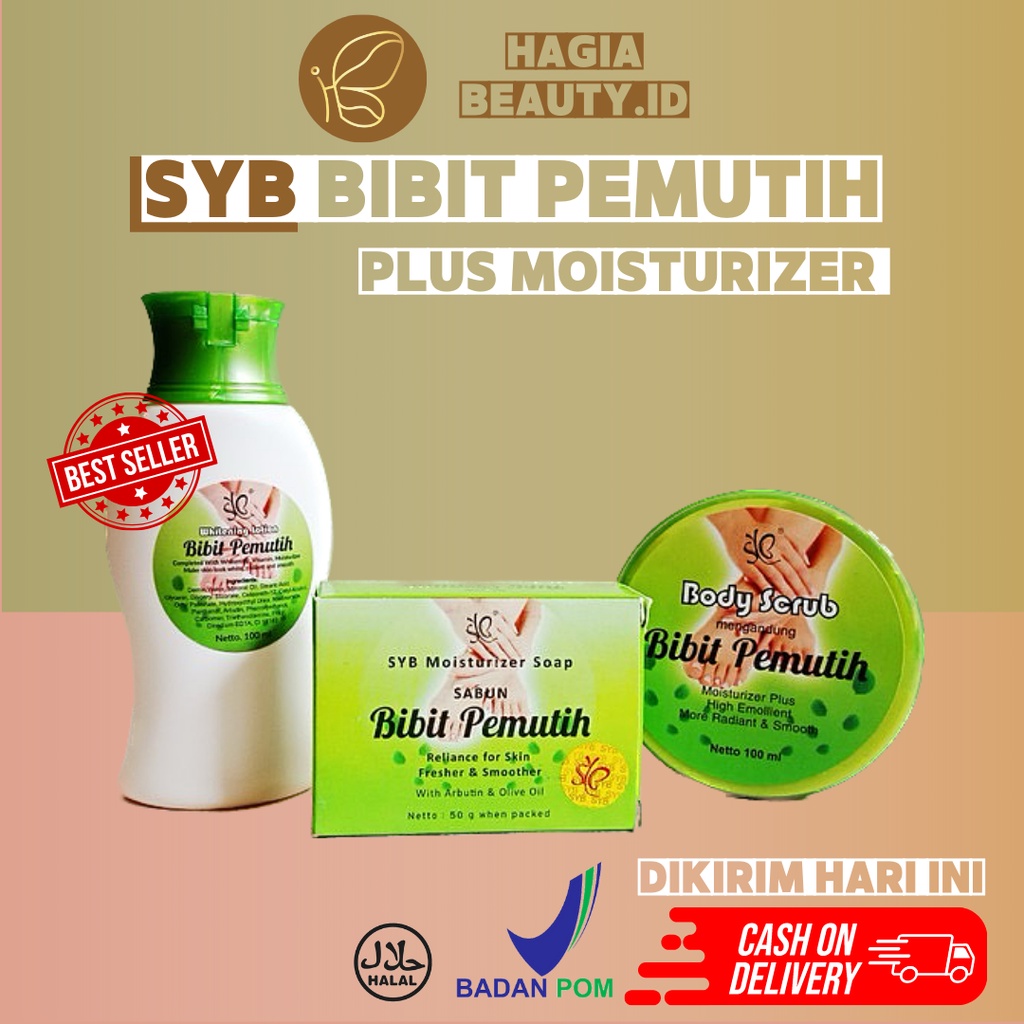 Bisa COD - Lotion Bibit Pemutih SYB / scrub, lulur bibit pemutih SYB BPO ORIGINAL