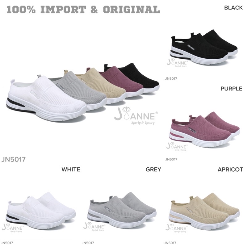 [ORIGINAL] JOANNE Slop FlyKnit Sneakers Shoes Sepatu Wanita #JN5017