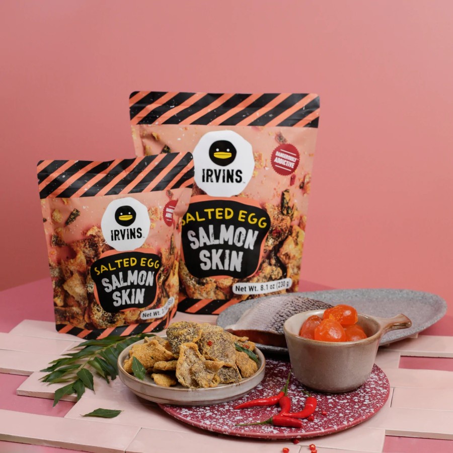 IRVINS Salted Egg Salmon Skin