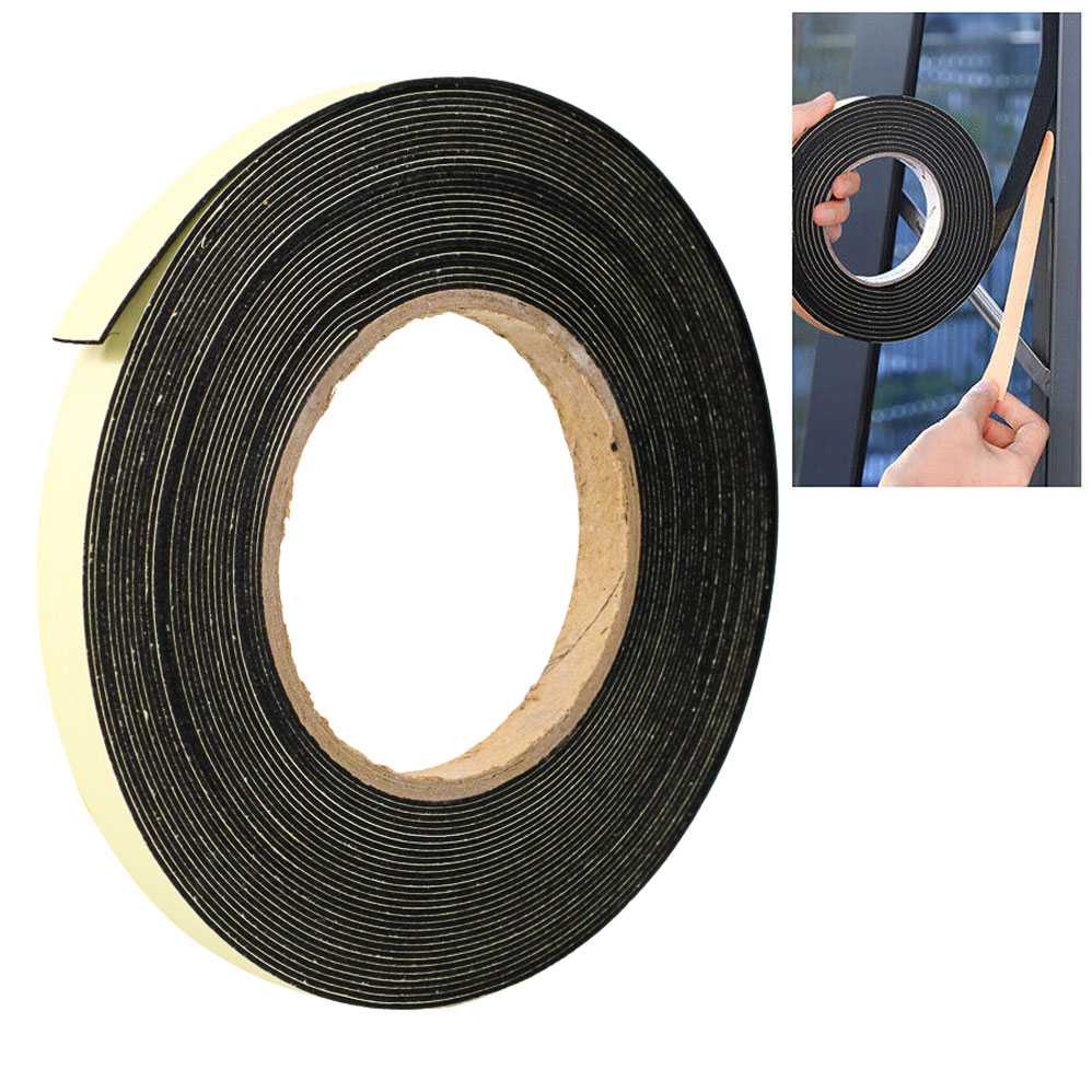 (BISA COD) FTIHSHP VENSTPOW Lis Strip Pintu Door Foam Sponge Rubber Seal 10 M - KK-062